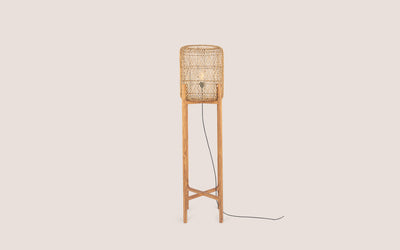 Aurora Standing Lamp - Rattan