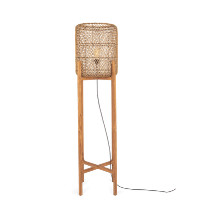 Aurora Standing Lamp - Rattan