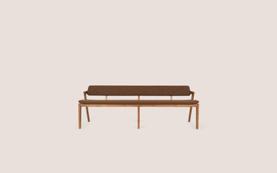 Noa Dining Table Bench Brown