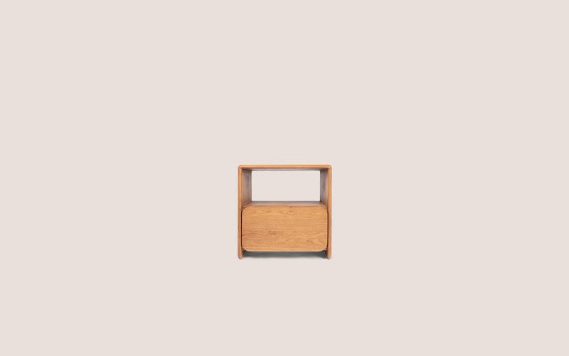 Tess Bed Side 1 Drawer 1 Open Rack
