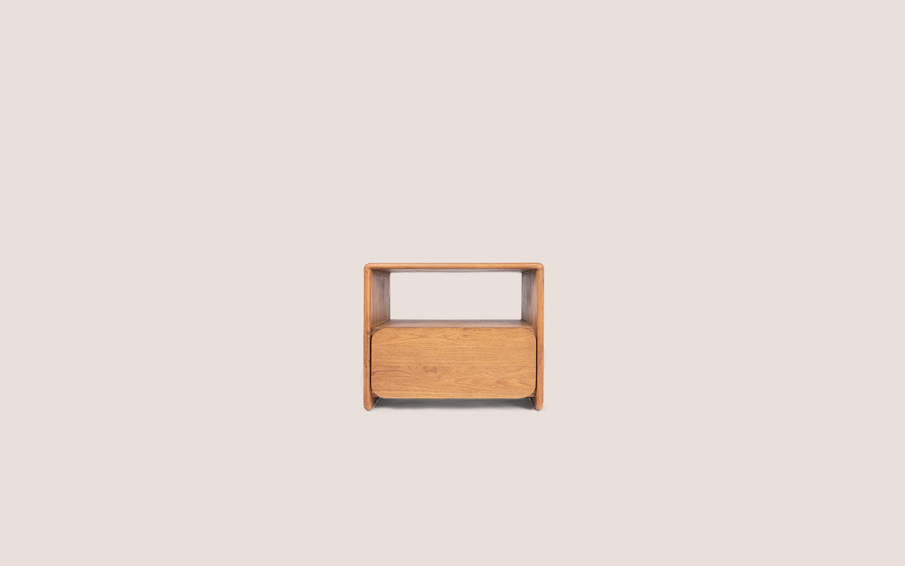 Tess Bed Side 1 Drawer 1 Open Rack