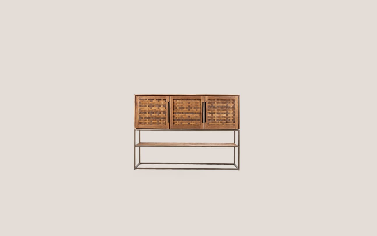 Karma Pure High Dresser 3 Doors 1 Open Rack (Second Chance)