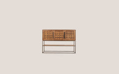 Karma Pure High Dresser 3 Doors 1 Open Rack (Second Chance)